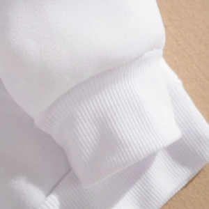 BE TRUE Renkli Oversize Kapüşonlu Sweatshirt Beyaz