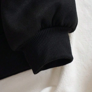 Bear And Heart Print Zip Up Lined Drawstring Hoodie Siyah