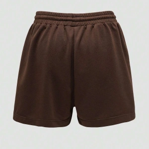 Bear Print Drawstring Waist Şort