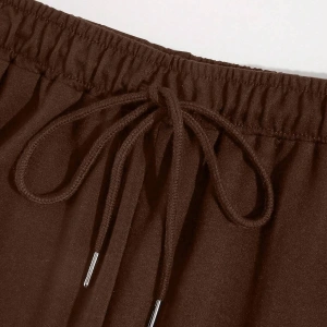 Bear Print Tie Waist 4 Mevsim Eşofman