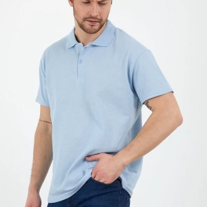 Bebe Mavi Dar/slim Fitt Polo Yaka Tshirt