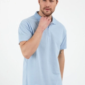 Bebe Mavi Dar/slim Fitt Polo Yaka Tshirt