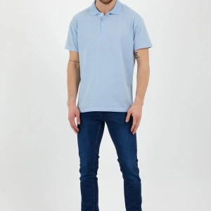 Bebe Mavi Dar/slim Fitt Polo Yaka Tshirt