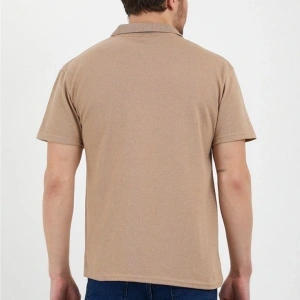 Bej Dar/slim Fitt Polo Yaka Tshirt