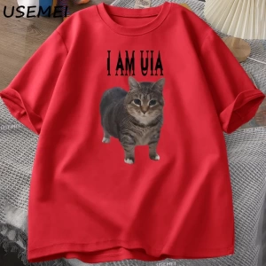 Ben Deliğe Gidiyorum Komik Kedi Meme Baskılı T Shirt Erkekler Kadınlar için Aptal Çirkin T-sh 2875