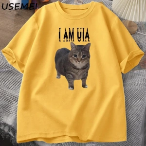 Ben Deliğe Gidiyorum Komik Kedi Meme Baskılı T Shirt Erkekler Kadınlar için Aptal Çirkin T-sh 2875