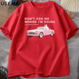 Ben Deliğe Gidiyorum Komik Kedi Meme Baskılı T Shirt Erkekler Kadınlar için Aptal Çirkin T-sh 2875