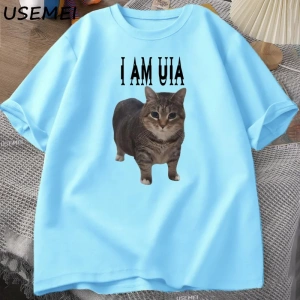 Ben Deliğe Gidiyorum Komik Kedi Meme Baskılı T Shirt Erkekler Kadınlar için Aptal Çirkin T-sh 2875