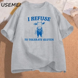 Ben laktoz t Shirt pamuk çöp Panda t-Shirt boy erkekler giyim baskılı t-Shirt Vintage iğnelem 3044
