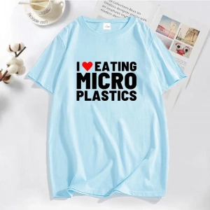 Ben microplastic t-shirt erkekler komik Mmicroplastic mizah mektup baskı Tee Tops yaz pamuklu 3018