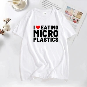 Ben microplastic t-shirt erkekler komik Mmicroplastic mizah mektup baskı Tee Tops yaz pamuklu 3018