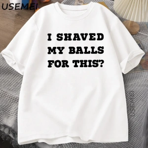 Ben Traş Benim Toplarım T-Shirt Erkekler Komik Söyleyerek Yetişkin TBaskılı Kısa koll 2973