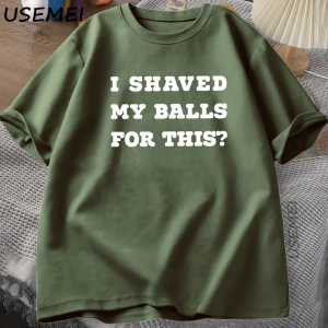Ben Traş Benim Toplarım T-Shirt Erkekler Komik Söyleyerek Yetişkin TBaskılı Kısa koll 2973