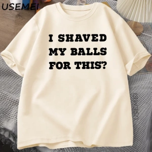 Ben Traş Benim Toplarım T-Shirt Erkekler Komik Söyleyerek Yetişkin TBaskılı Kısa koll 2973