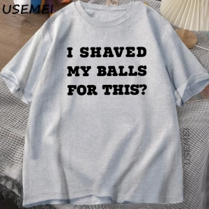 Ben Traş Benim Toplarım T-Shirt Erkekler Komik Söyleyerek Yetişkin TBaskılı Kısa koll 2973