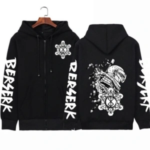 Berserk Fermuarlı Kapşonlu Hoodie Model435 12803