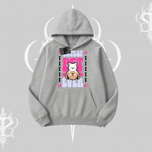 Best Pet Ever Baskılı Kapşonlu Sweatshirt