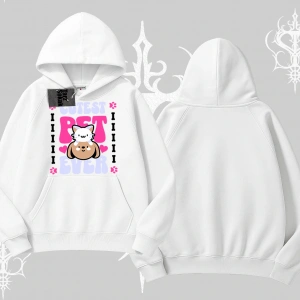 Best Pet Ever Baskılı Kapşonlu Sweatshirt