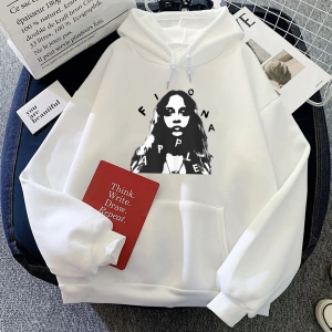 Beyaz Adriftfiona-apple kıcıHoodies Sudaderas eşofm