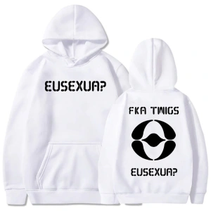 Beyaz Adriftuzun kollu u eueua FKA dallar Hoodies lar caderas Con Capucha rahat
