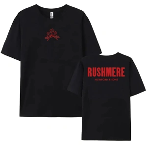 Beyaz Albümü RUSHMERE baskılı Halk Rock Grubu Mumford ve Sons Tshirt Tees Yaz Erk