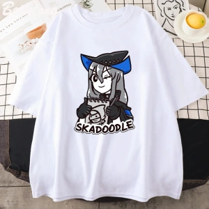 Beyaz Anime Arknights Pramanix Siege sessizlik Skadi oyunu Cosplay Unisex saf le