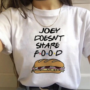 Beyaz Arkadaşlar TV Gösterisi harajuku Ullzang Karikatür Baskı 90s Grafi