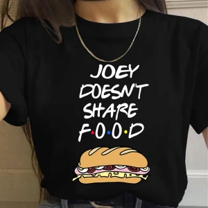 Beyaz Arkadaşlar TV Gösterisi harajuku Ullzang Karikatür Baskı 90s Grafi