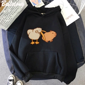 Beyaz Axolotl Yeme Kabarcık Boba Süt Çay Hoodies Kawaii Karikatür Kız uPola