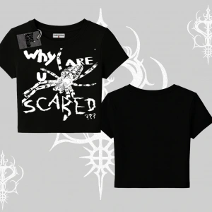 Beyaz Babby Tee Why are u Scared