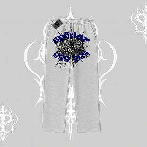 Beyaz Baggy Eşofman Altı Sp55der