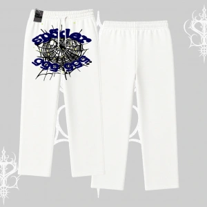 Beyaz Baggy Eşofman Altı Sp55der