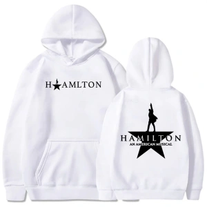 Beyaz Bir amerikan müzikal Hamiltonn Hoodies caderas Con Capuchau