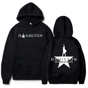 Beyaz Bir amerikan müzikal Hamiltonn Hoodies caderas Con Capuchau