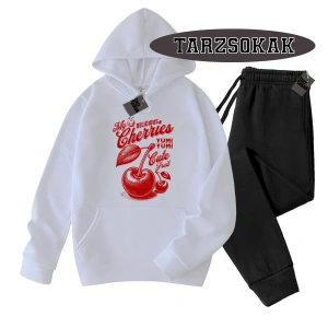 Beyaz Biskilet Herry Yum Yum Detaylı ikili TAKIM