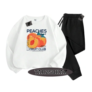 Beyaz Biskilet ŞEftali Detaylı ikili TAKIM