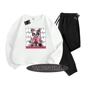 Beyaz Biskilet Where Everday Detaylı ikili TAKIM