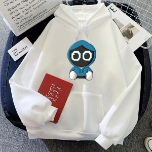 Beyaz Boyderas BoyWithUke grafik Hoodies