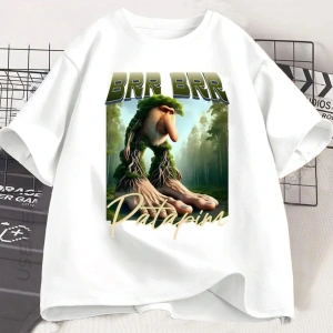 Beyaz Brr Brr Patapim Komik İtalyan Brainrot Hayvanlar Y2k leri Gevşek