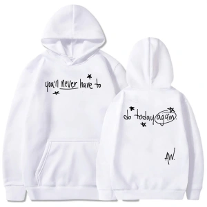 Beyaz Bugün Asla Yine Yapacağınız Alex Warren kıcı Grafik Hip Hopo