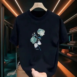 Beyaz Çok Yönlü Gevşek Trendy Yepyeni Saf Baskılı Taban Üst Grafik T