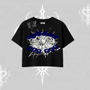 Beyaz Crop Tişört Sp55der