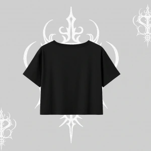 Beyaz Crop Tişört Spider Undercover