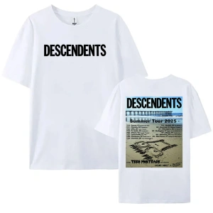 Beyaz DESCENDENTS Yaz Turu Yumuşak leri Bant Baskı