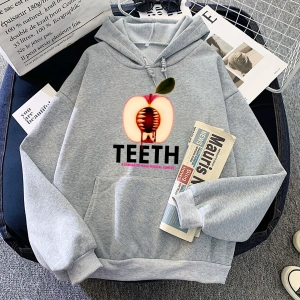 Beyaz Diş Müzikal Komedi Apple Grafik Moletom