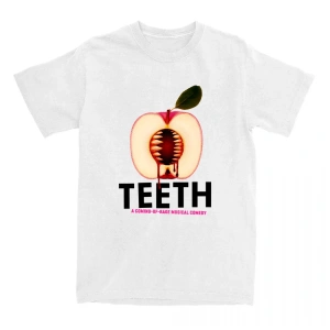 Beyaz Diş Müzikal Komedi baskılı /Erkek leri Grafik Tees Tops Yu