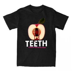 Beyaz Diş Müzikal Komedi baskılı /Erkek leri Grafik Tees Tops Yu