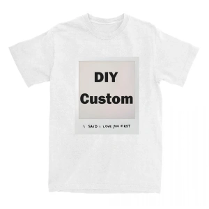 Beyaz DIY Özel Tees Seni İlk Seviyorum, Arkadaşı Arkadaşı Çift G