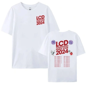 Beyaz Electronic Rock Band LCD Soundsystem Short Sleeve Summer