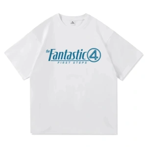 Beyaz Fantastik Dört İlk Adım Film an Harajuku Üstleri Hediye Grafik